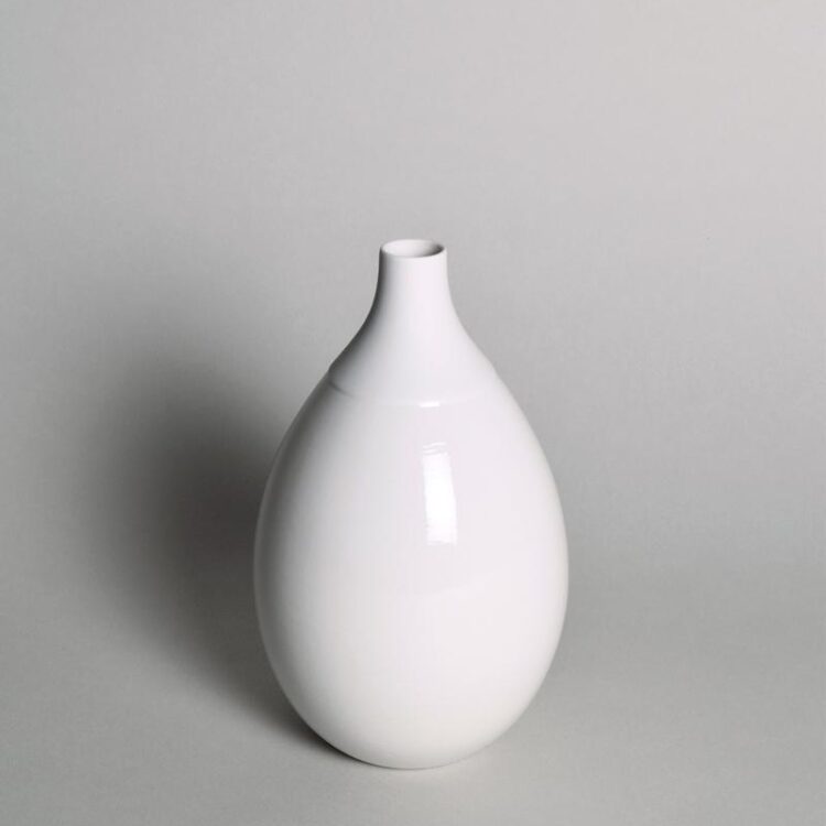 Porzellan, Keramik, Vase, weiss, handgemacht, handgefertigt, Schoemig Porzellan